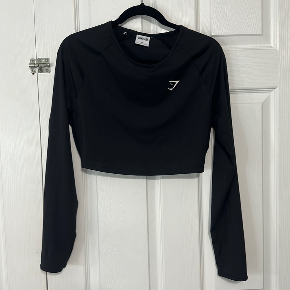 Gym Shark TRAINING LONG SLEEVE CROP TOP